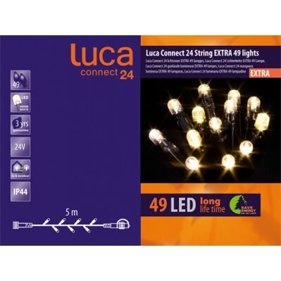 Luca connect 24 led 49 lampjes start incl adapter - afbeelding 3