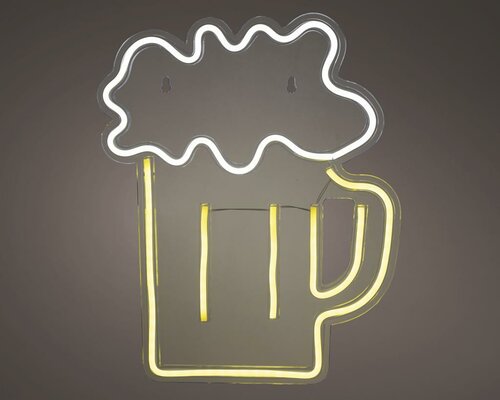Lumineo Led neon usb-c beer 29 x 35,5 cm multicolor - afbeelding 1