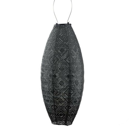 Lumiz solar lampion mosaic ovaal 20 cm donker grijs