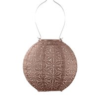 Lumiz solar lampion Sashiko 20 cm bruin