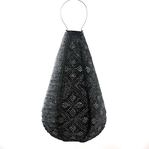 Lumiz solar lampion topaze 28 cm donker grijs