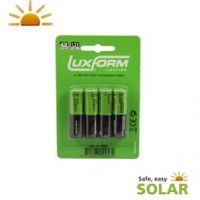 Luxform solar batterij 800 mah AA 4 stuks - afbeelding 2