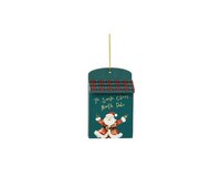Kerst hanger mailbox triplex 6x3x9.5 cm emerald