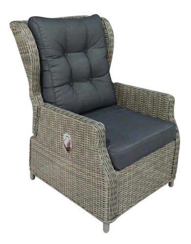 MeSaMi Ibiza lounge chair verstelbaar kobo grey