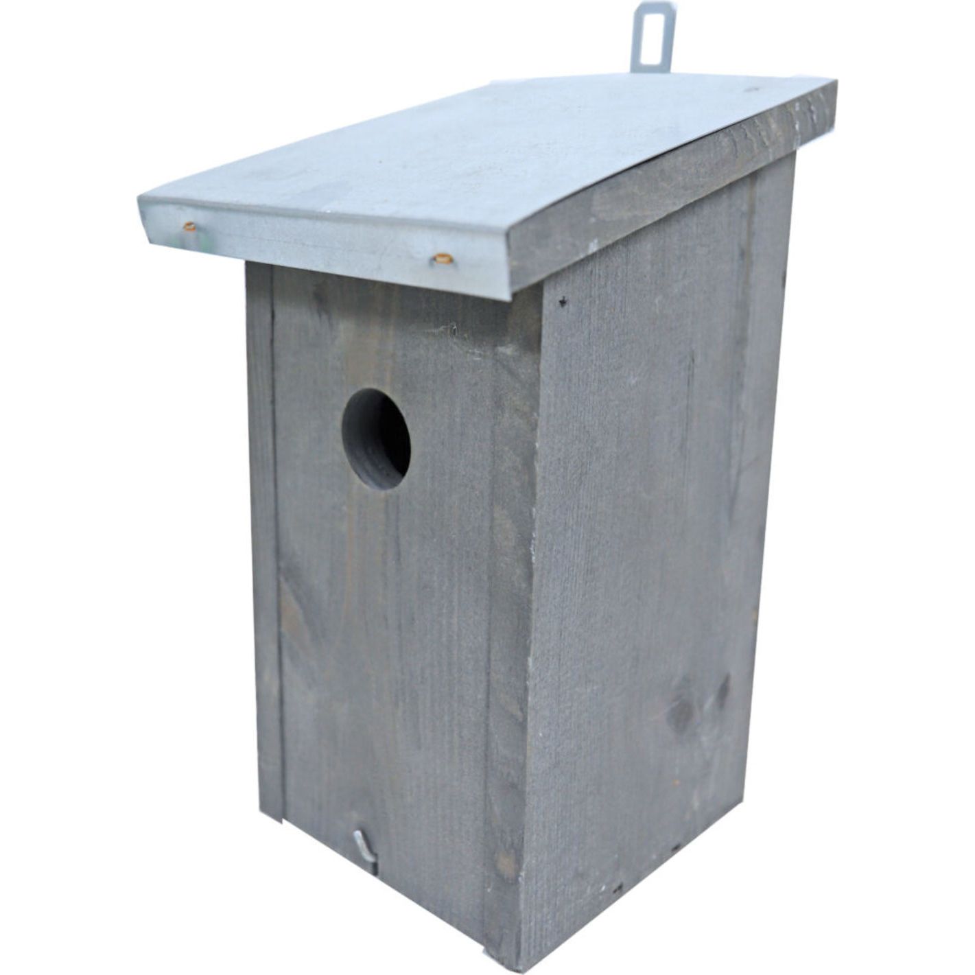 Boon mezenkast hout met zink dak 28x15x155 cm grijs