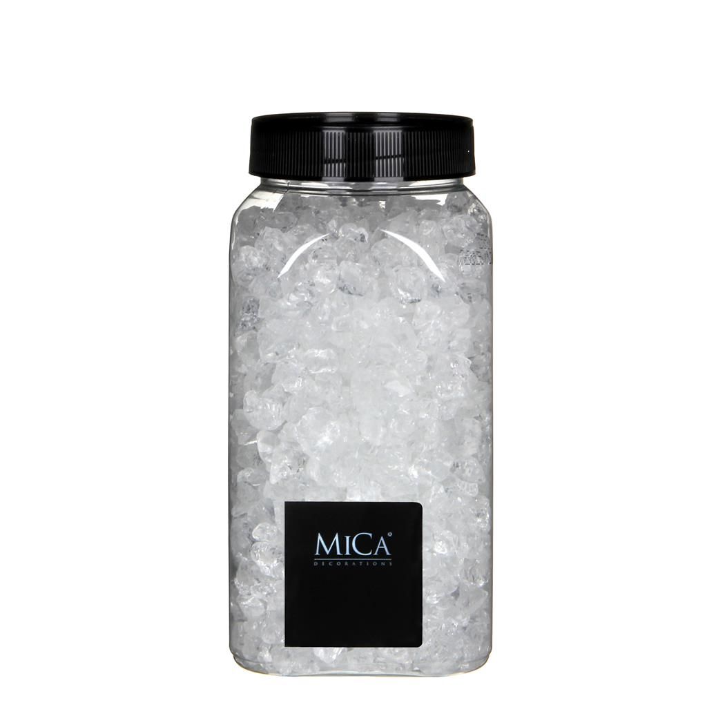 Glas brokken transparant fles 1 kilogram