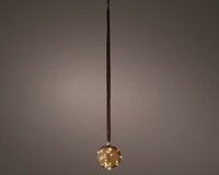 Micro led bal 14cm bruin warm wit - afbeelding 2