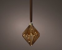 Micro led diamant 16 cm bruin warm wit - afbeelding 2