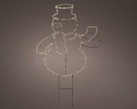 Micro led sneeuwpop 77 cm warm wit - afbeelding 2
