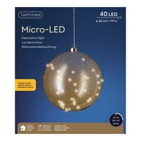 Microled bal 40 lamps amber / klassiek warm - afbeelding 2
