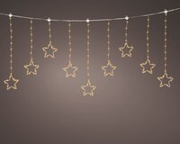 Microled gordijn met sterren 120 cm klassiek warm - afbeelding 1