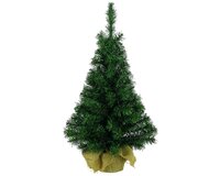 Mini kerstboom in jute zak 75 cm