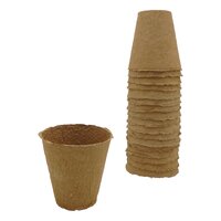 Nature biopotjes 8 cm set 18 stuks