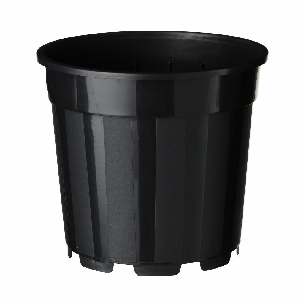 Container zwart 10l H23,4x dia. 27cm