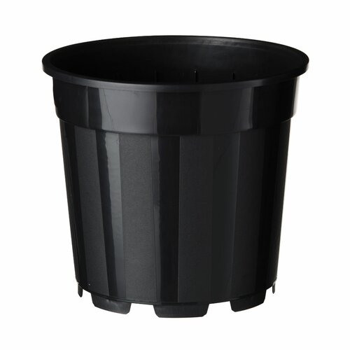 Nature container met afwatering zwart 3.1 liter 3 stuks