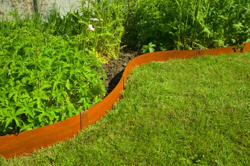 Nature grasrand set cortenstaal 3 x 91 cm - afbeelding 2