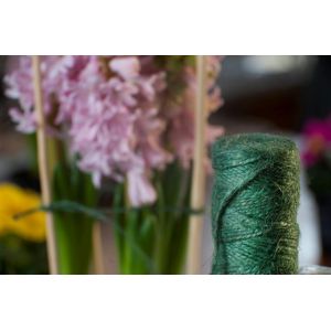 Nature jute touw groen 75 meter - afbeelding 2