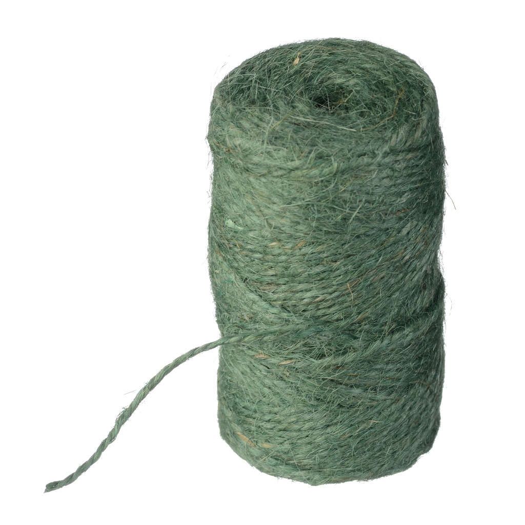 Nature jute touw groen 75 meter