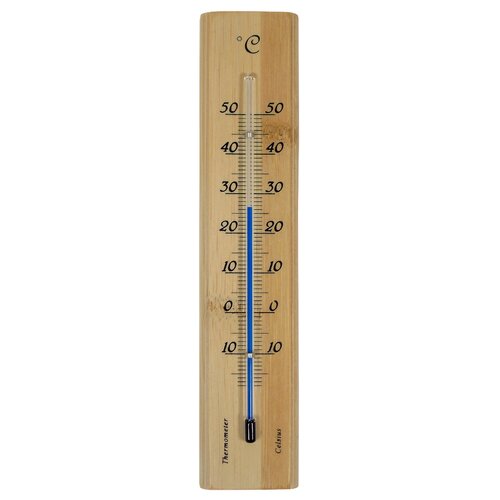 Nature Muurthermometer bamboe - afbeelding 1
