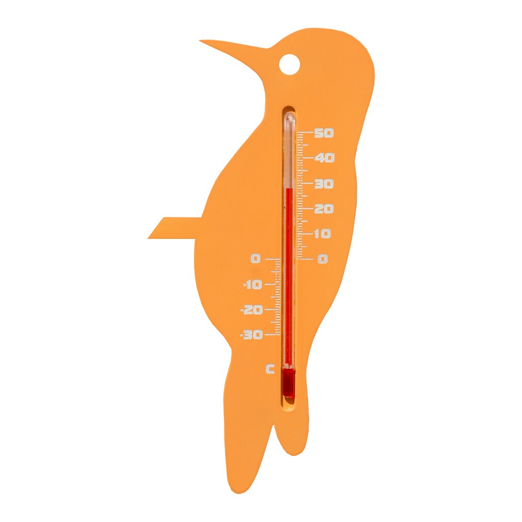 Nature Muurthermometer Specht Thermometer Oranje