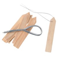 Nature plantenetiketten hout 10 cm