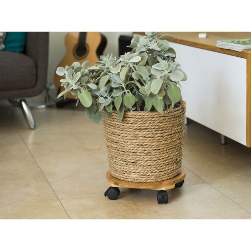 Nature planttrolley bamboe 30 cm rond - afbeelding 2