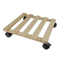 Nature planttrolley hout 35 cm vierkant