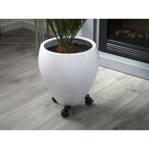 Nature planttrolley metaal zwart 27 - 37 cm rond - afbeelding 2