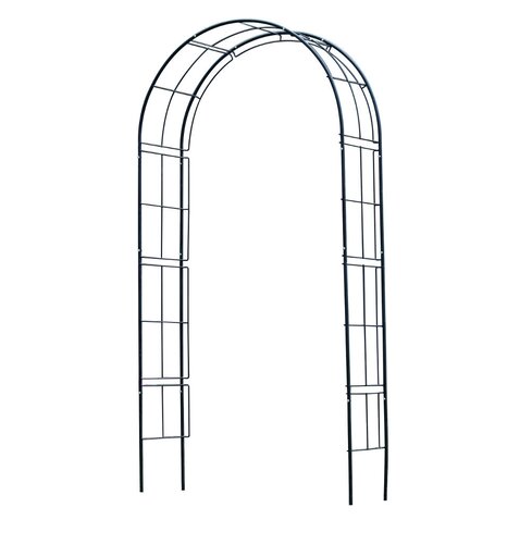 Nature rozenboog metaal zwart 229 cm - afbeelding 1