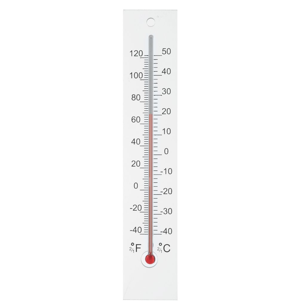 Muurthermometer plexiglas 21x4x0,8cm