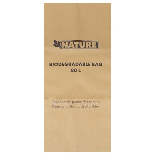 Nature tuinafvalzak 80 liter kraftpapier - afbeelding 1