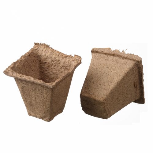 Nature turfpot 6 x 6 x 6 cm 16 stuks - afbeelding 1