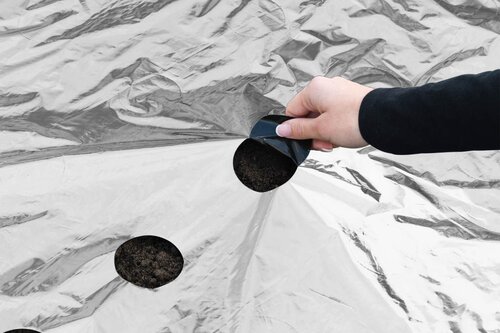 Nature universele kweekfolie zwart/zilver 0.95x5 meter - afbeelding 2