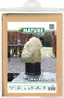 Nature winterafdekhoes met koord H1,5 m x D75 cm beige