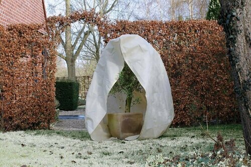 Nature winterafdekhoes met rits H2 m D150 cm beige - afbeelding 2