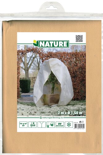 Nature winterafdekhoes met rits H2 m D150 cm beige - afbeelding 1