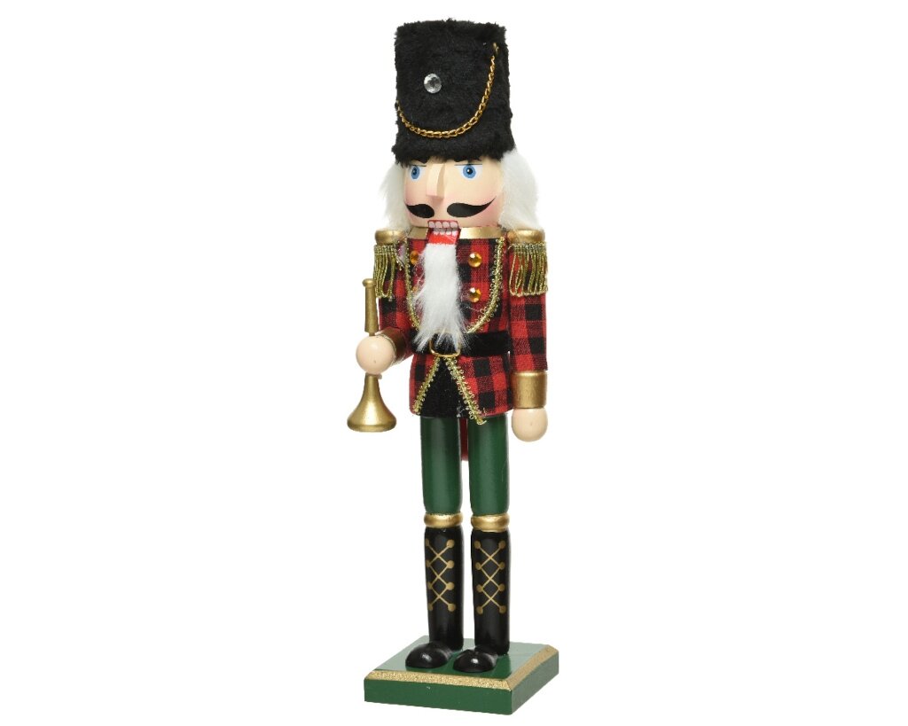 Decoratief Beeld - Notenkraker Vuren Mult - Hout - Decoris - Multicolor - 75 X 6 Cm