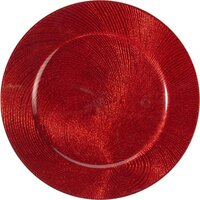 Dienblad swirl 33 cm rood