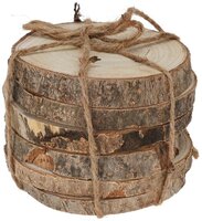 Houten onderzetters 11 cm 6 stuks
