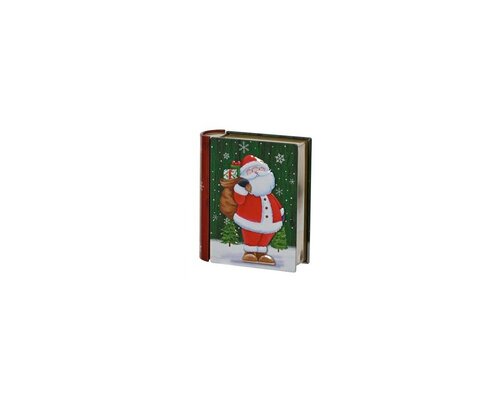 Kerst opberg blik 4x10x12 cm kerstman