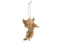 Kersthanger engel met viool 10 cm