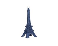 Kersthanger eiffeltoren 14,5 cm blauw
