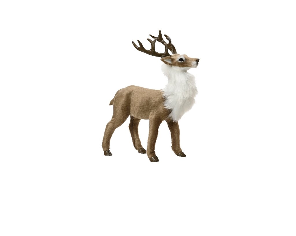 Kersthanger hert 21 cm licht bruin