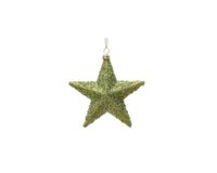 Kersthanger ster 12,5 cm warm pistachio