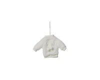 Kersthanger trui 20 cm wit