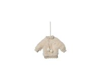 Kersthanger trui 20 cm wol wit