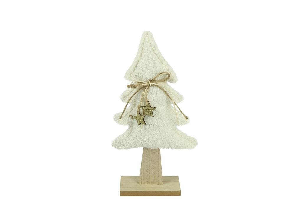 kerstboom stof 37 cm wit