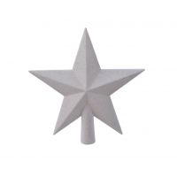 onbreekbare piekster met glitter winter wit