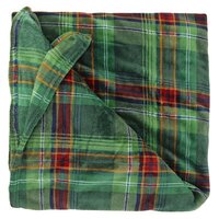 Unique Living plaid victor 200 x 150 cm donkergroen ruit