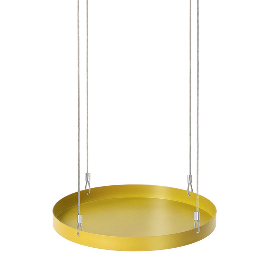 Plantenplateau hanger D24 cm goud
